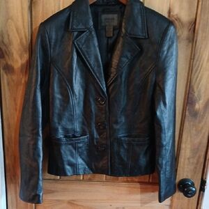 Uniform John Paul Richard Lamb Leather Blazer - 8